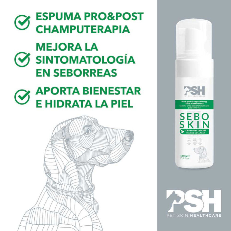 PSH Seborrhea Specific Champ&uacute; Espuma para perros, , large Imagen numero 3