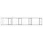 vidaXL Jaula de perros con puertas acero galvanizado gris 8x2x1,5 m, , large indicador imagen numero 3