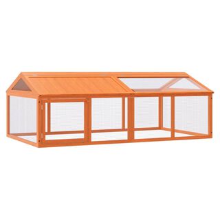 VidaXL Corral madera pino maciza para pájaros 