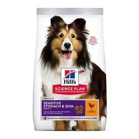 Hill's Science Plan Sensitive Stomach y skin Adult Pollo pienso para perros