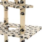 Árbol rascador para gatos color Beige Huellas, , large image number null