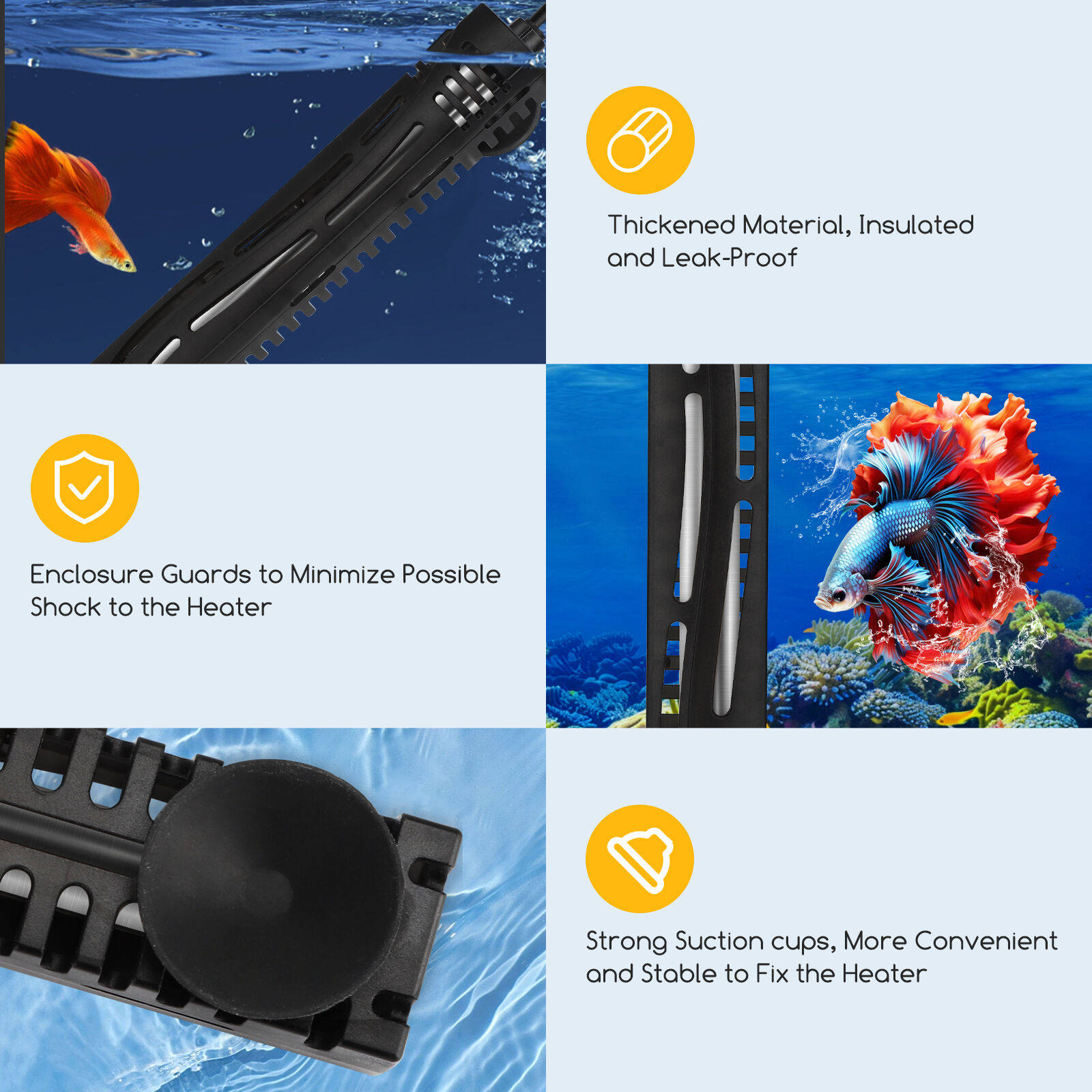 Nobleza Calentador de Acuario Sumergible para peces thumbnail