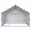 vidaXL Gallinero con Techo Plateado Acero Galvanizado Casa para Pollos Recinto, , large indicador imagen numero 8