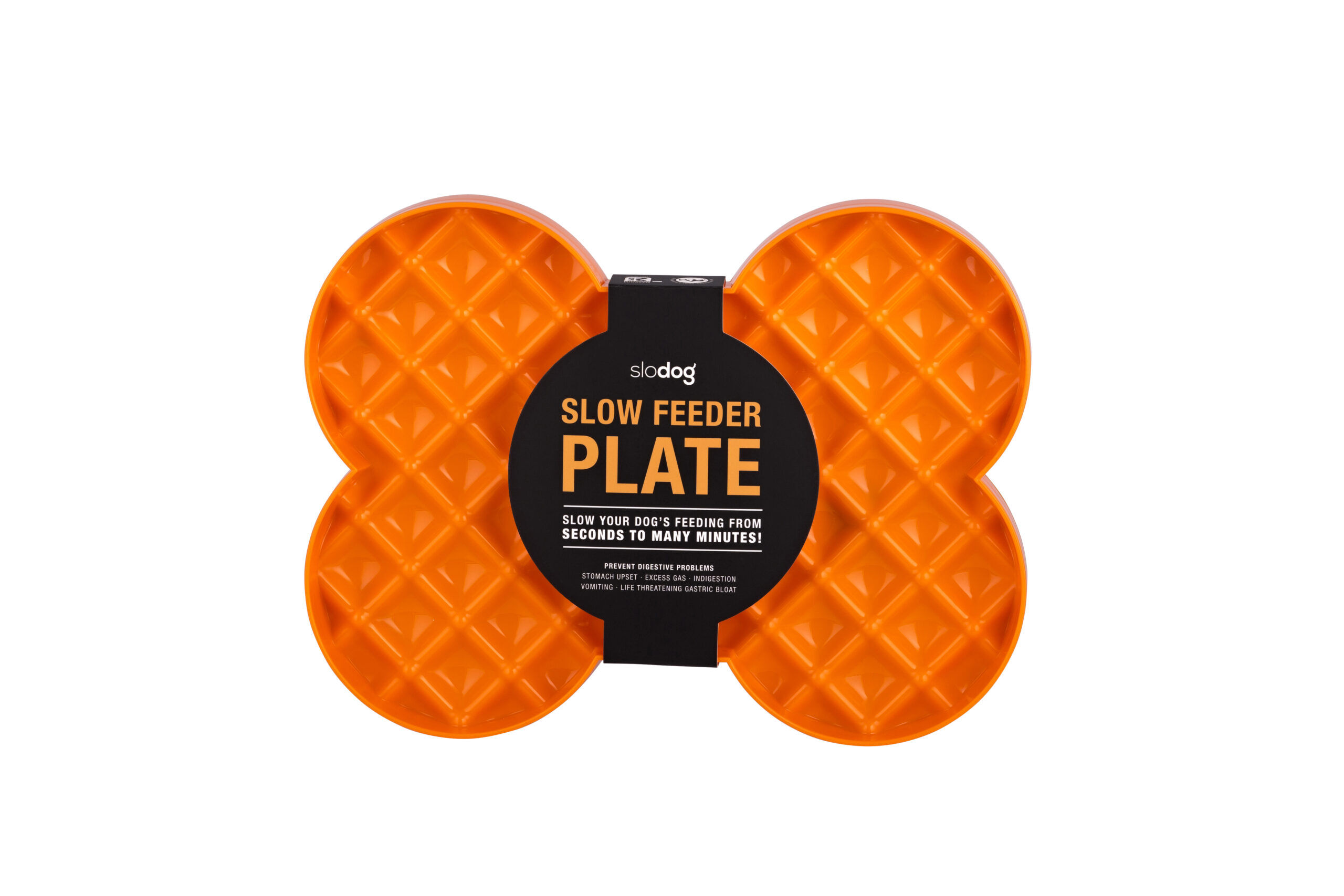 LickiMat Comedero Slodog Naranja para perros