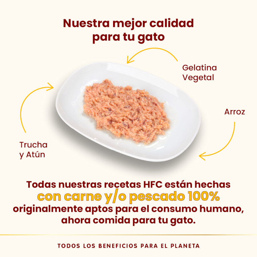 70 g &nbsp;Almo Nature HFC Trucha y At&uacute;n en Gelatina para gatos , , large Imagen numero 3