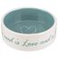 Trixie pet's home comedero de cerámica crema y azul claro para perros, , large indicador imagen numero 1