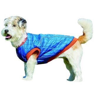 Abrigo acolchado Weatherbeeta para perros color Azul/Fuego