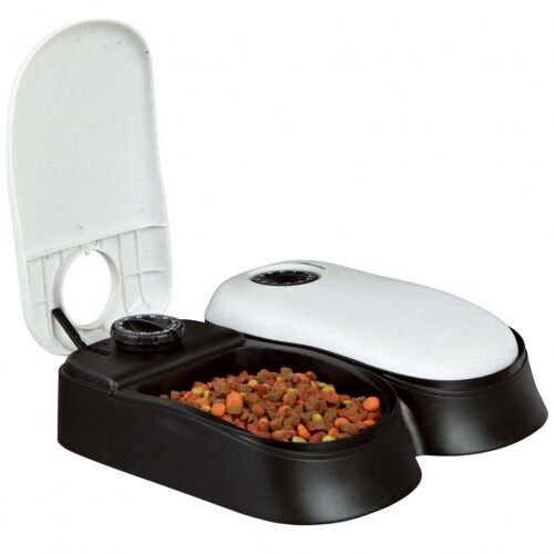 Comedero automático para mascotas color Blanco Granito thumbnail