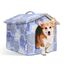 Nobleza Casa para Perro pequeños, Cama para Gato con colchón extraíble, Plegable Casa para Gatos, Perros Conejos, 53x50x43cm L, Azul, , large indicador imagen numero 1