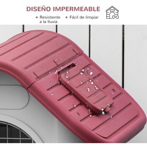 Caseta con puerta extraíble y elevada para perros thumbnail