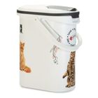 Almacenador de comida con asa para gatos color Blanco, , large image number null