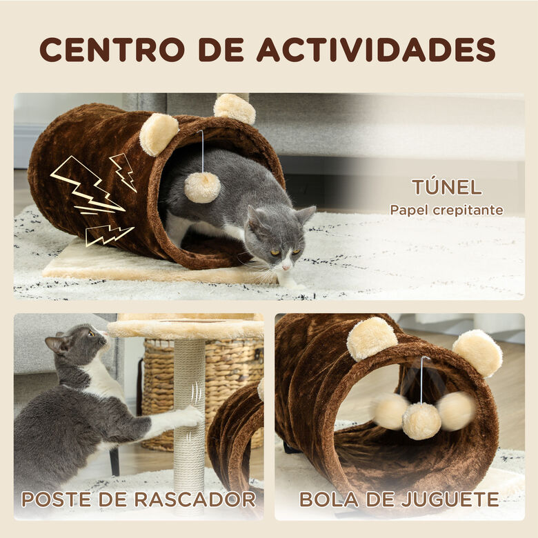 PawHut Árbol rascador marrón para Gatos thumbnail