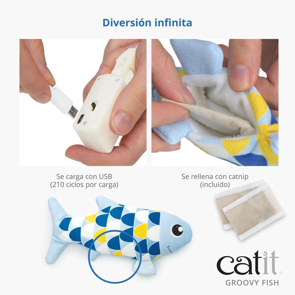 Catit Groovy Pez, Azul, , large Imagen numero 4