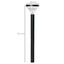 Outsunny 2 Lámparas de Camino de Pie Altura 91,5 cm con Luces LED Solares Sensor de Noche Crepuscular y Brillo Variable Set de 2 Faroles de Jardín IP44 para Patio Parque Exterior Negro, , large indicador imagen numero 3