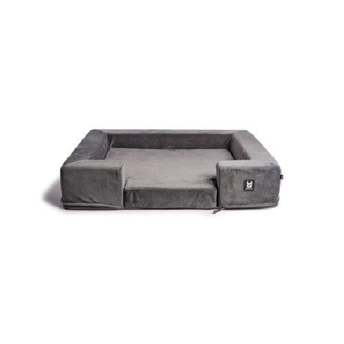 Cama ortopédica clearance gris para perros