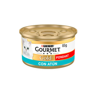 Gourmet Gold Fondant con Atún en paté lata para gatos