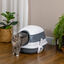 PawHut Arenero para Gatos Blanco y Gris, , large indicador imagen numero 2