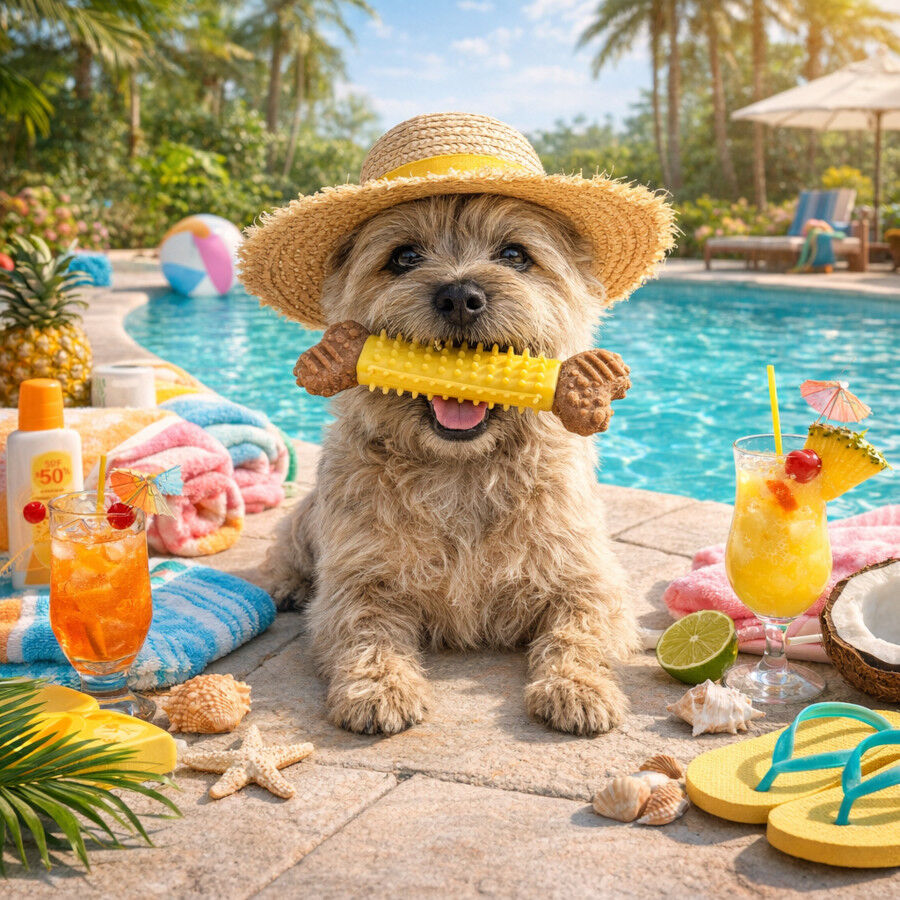 Summer Vibes Mordedor Hueso Juguete para perros, , large Imagen numero 1