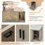 COSTWAY Árbol para Gatos con Caja de Arena, Torre para Gatos 2 En 1 con Perca Superior, Tabla para Rascar, Condominios para Gatos, Postes De Sisal, Plataforma, Rampa, Bolas Colgantes (1 Condominio), , large indicador imagen numero 2