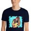 Mascochula camiseta hombre graffiti personalizada con tu mascota azul marino, , large indicador imagen numero 1