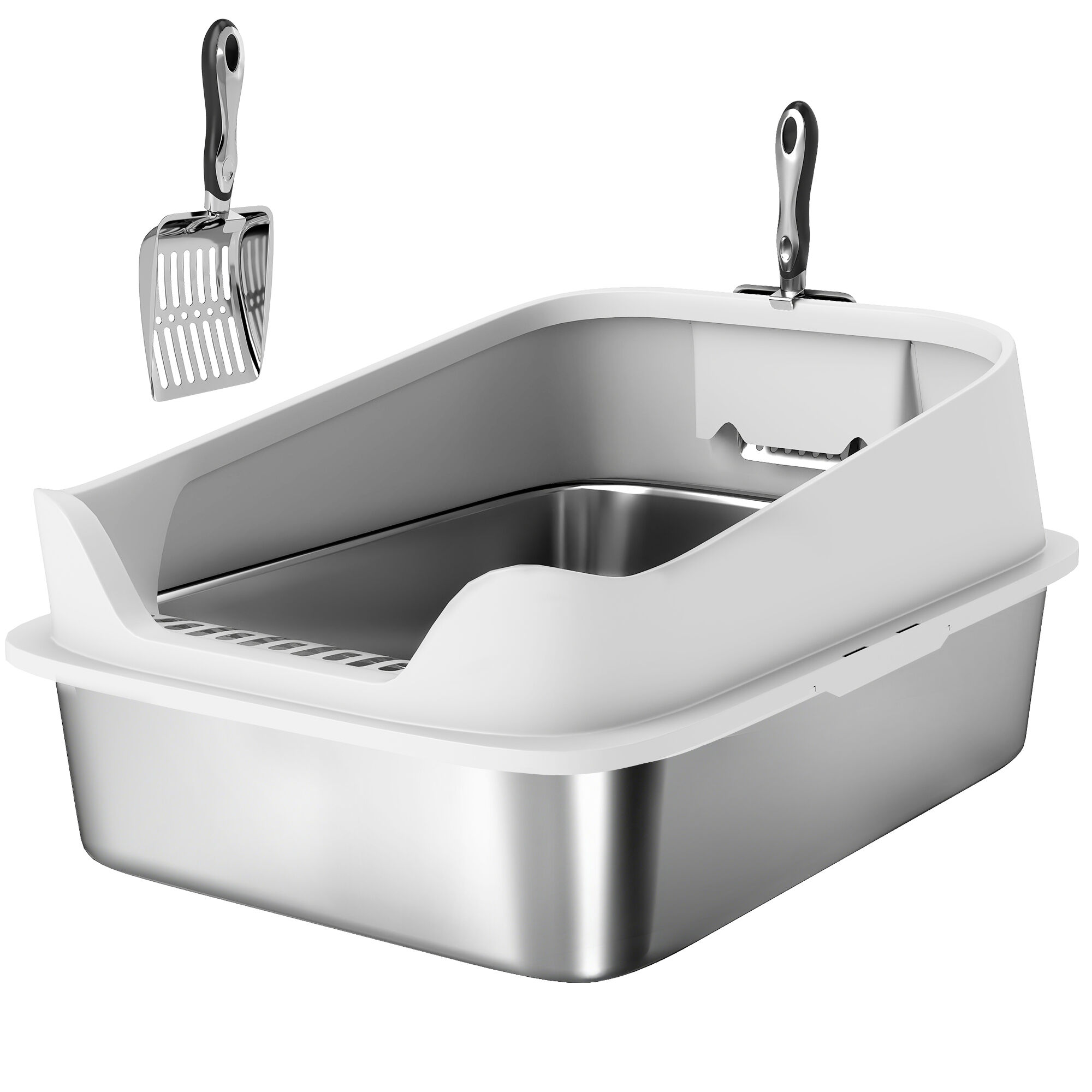 PawHut Arenero para Gatos Gris, , large Imagen numero 6