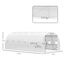 Outsunny Invernadero de Túnel 6x3x2 m con Puerta Enrollable 12 Ventanas Cubierta de PE 140 g/m² y Metal Galvanizado para Cultivos Plantas Verduras Blanco, , large indicador imagen numero 3