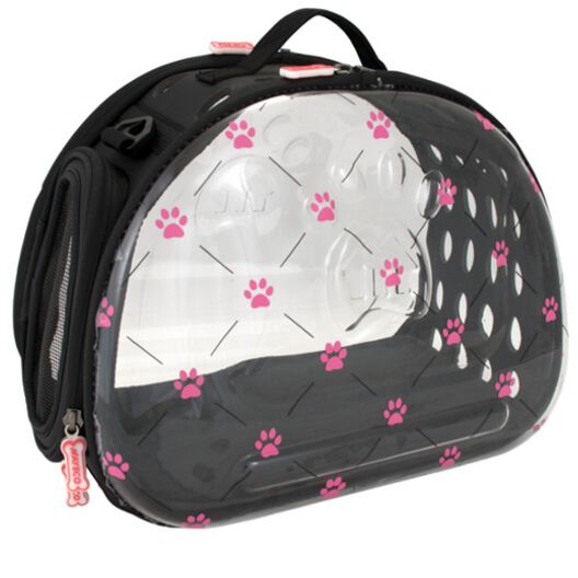 Nayeco Pink Paws bolsa transparente plegable image number null