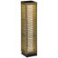 Outsunny Linterna de Jardín de Ratán Sintético Farola Solar con Luces LED Encendido y Apagado Automático para Terraza Balcón Patio 15,5x15,5x69 cm Arena, , large indicador imagen numero 1