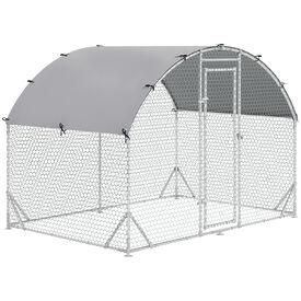Pawhut Gallinero Plata para gallina