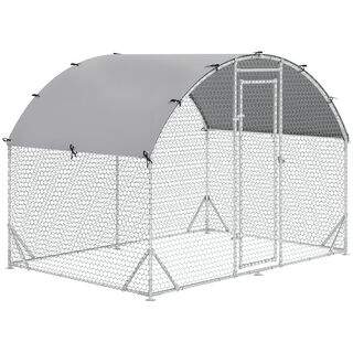 Pawhut Gallinero Plata para gallina