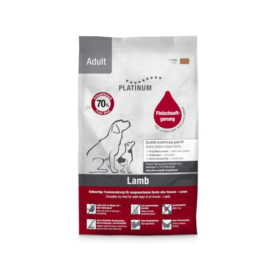 Platinum Adult Cordero pienso para perros