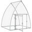 vidaXL Jaula para gallinas acero galvanizado plateado 100x105x120 cm, , large indicador imagen numero 4
