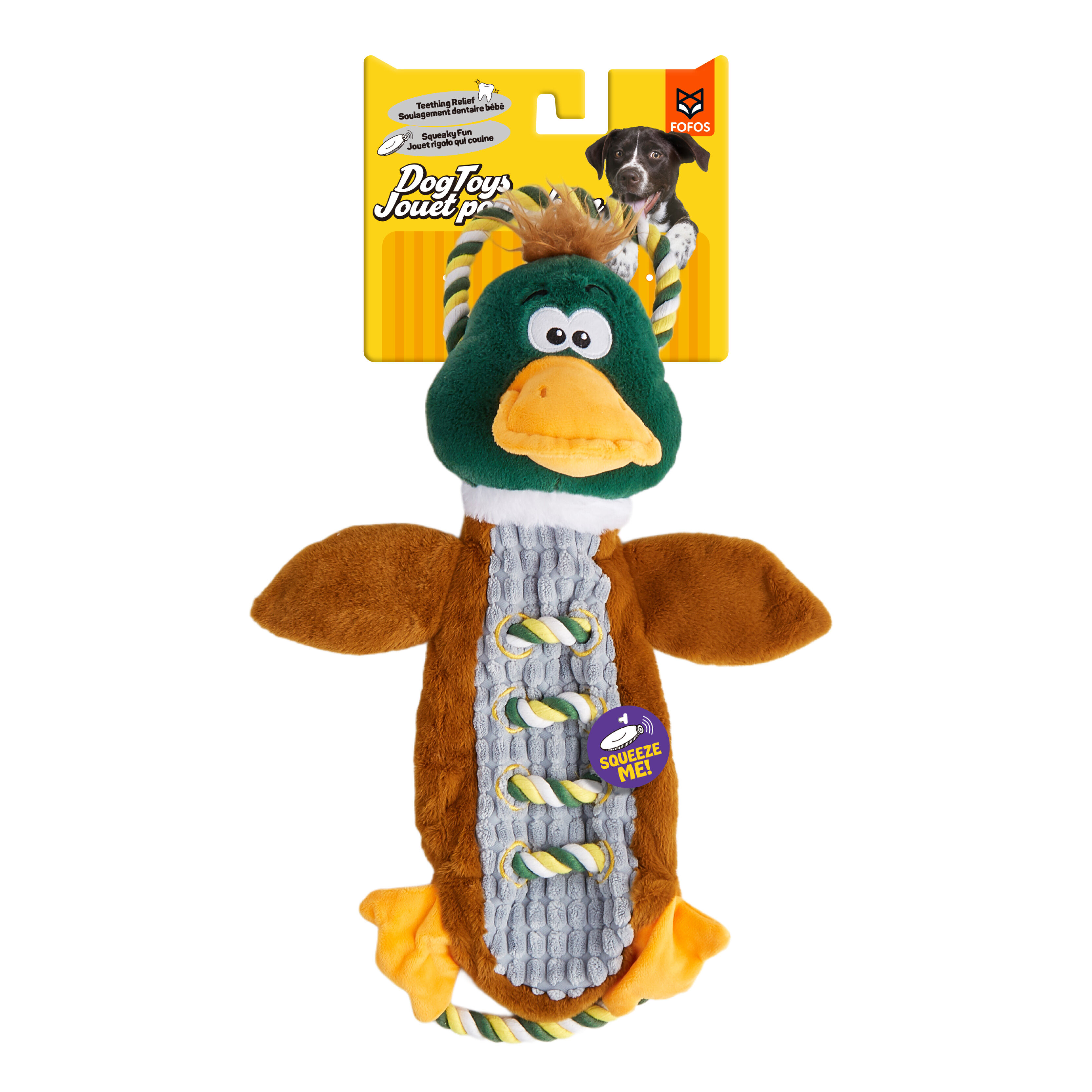 Juguete para Perro Pato con Cuerda, , large Imagen numero 1