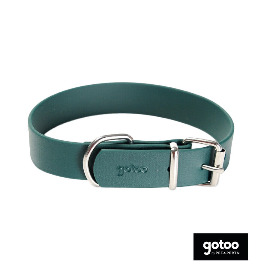 Gotoo Collar Biothane verde para perros, , large Imagen numero 2