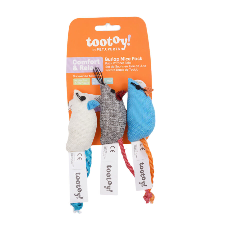 Tootoy! Rat&oacute;n de Tela Colores Variados para gatos, , large Imagen numero 8