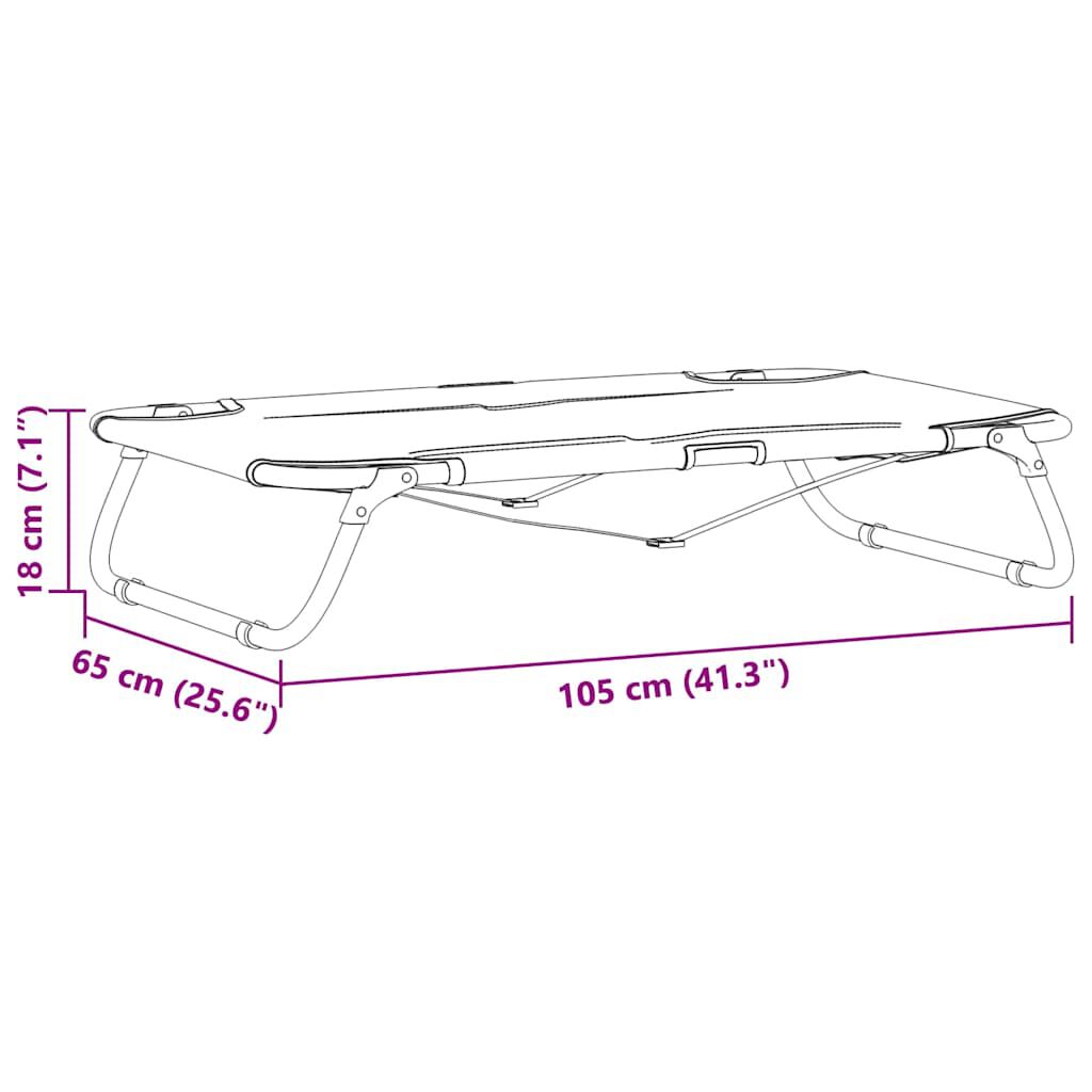 vidaXL Cama para Perros Plegable Sof&aacute; Silla Tela Oxford y Acero Gris Antracita, , large Imagen numero 9