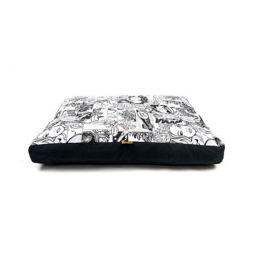 Colch&oacute;n C&oacute;mic para perros color Negro, , large Imagen numero 1