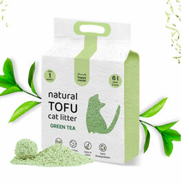 Happy Meow Natural Tofu Aglomerante Te Verde para gatos