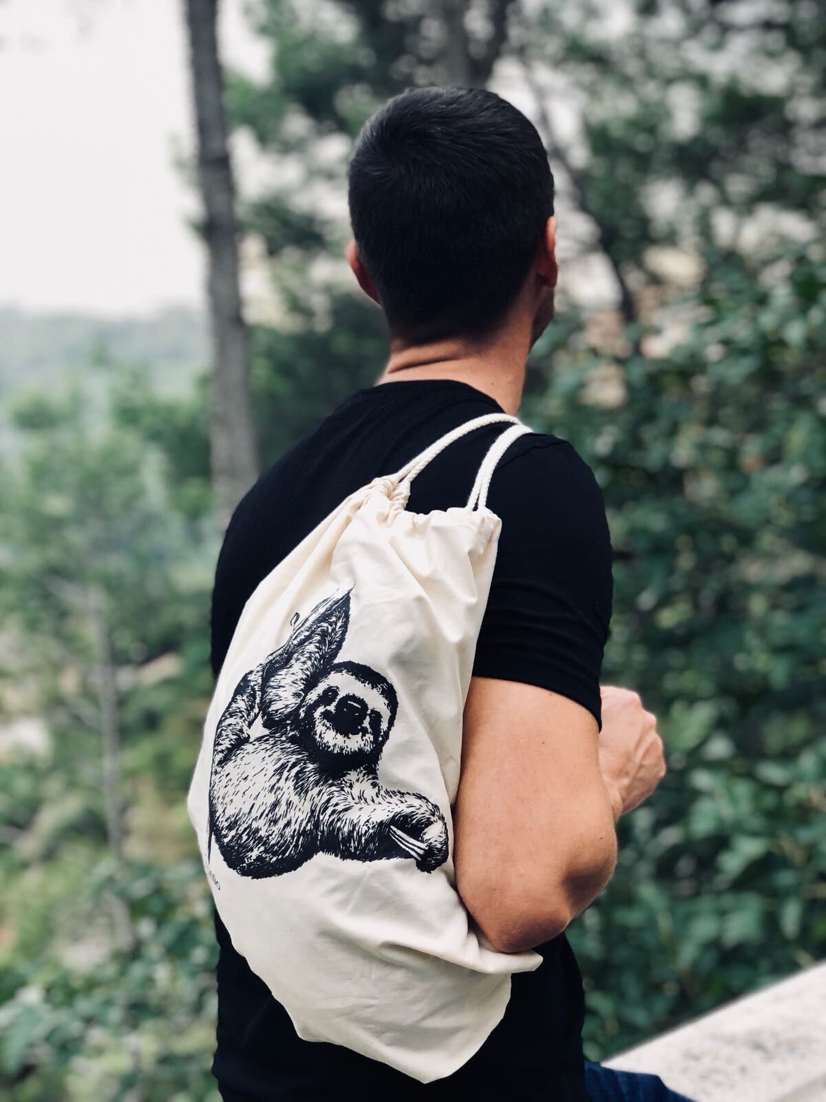 Mochila Animal Totem perezoso color blanco thumbnail