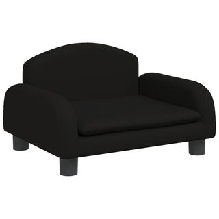 vidaXL Cama tela negra para perros