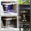 Outsunny Lámpara Antimosquitos Eléctrico 2 en 1 9W Mata Mosquitos Eléctrico con Luces LED UV Recargable Solar USB y Soporte Efecto 30 m² para Jardín Terraza Patio Negro, , large indicador imagen numero 4