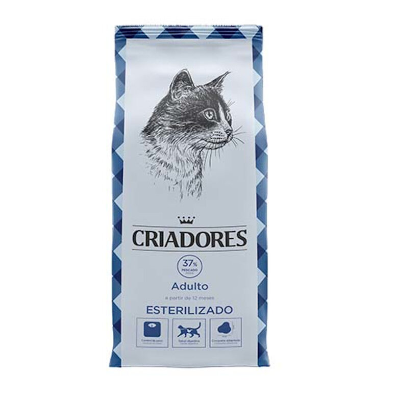 Pienso para gatos esterilizados Criadores con pescado