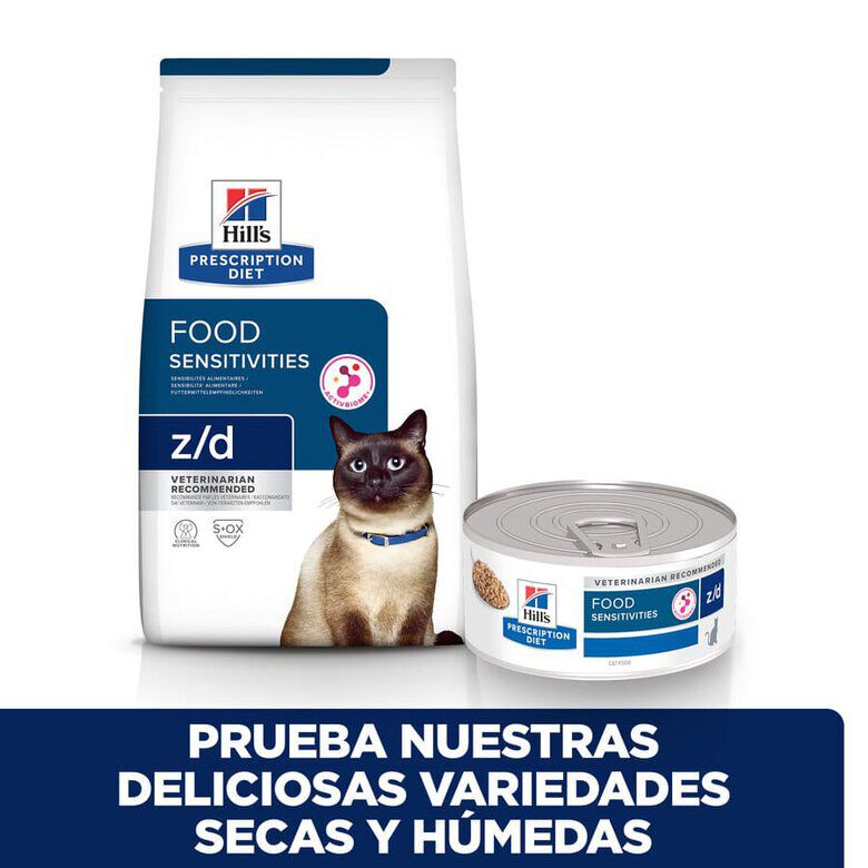 Hill&#039;s Prescription Diet Food Sensitives lata z/d para gatos thumbnail