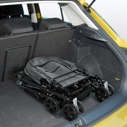 PawHut carrito plegable negro para mascotas thumbnail