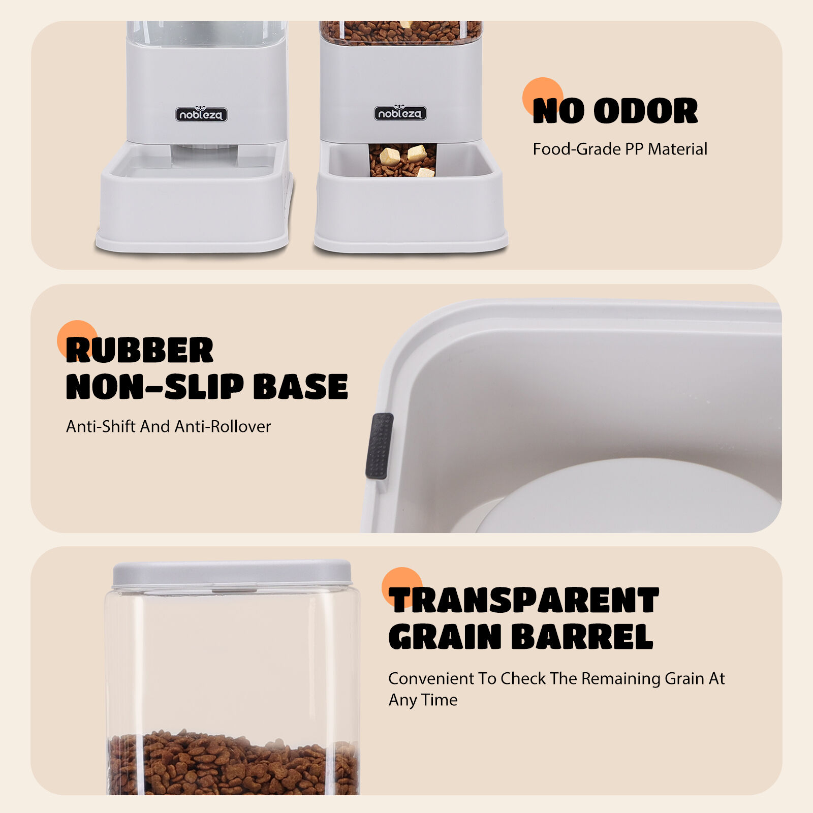 Nobleza Comedero Autom&aacute;tico y Bebedero para mascotas, , large Imagen numero 4