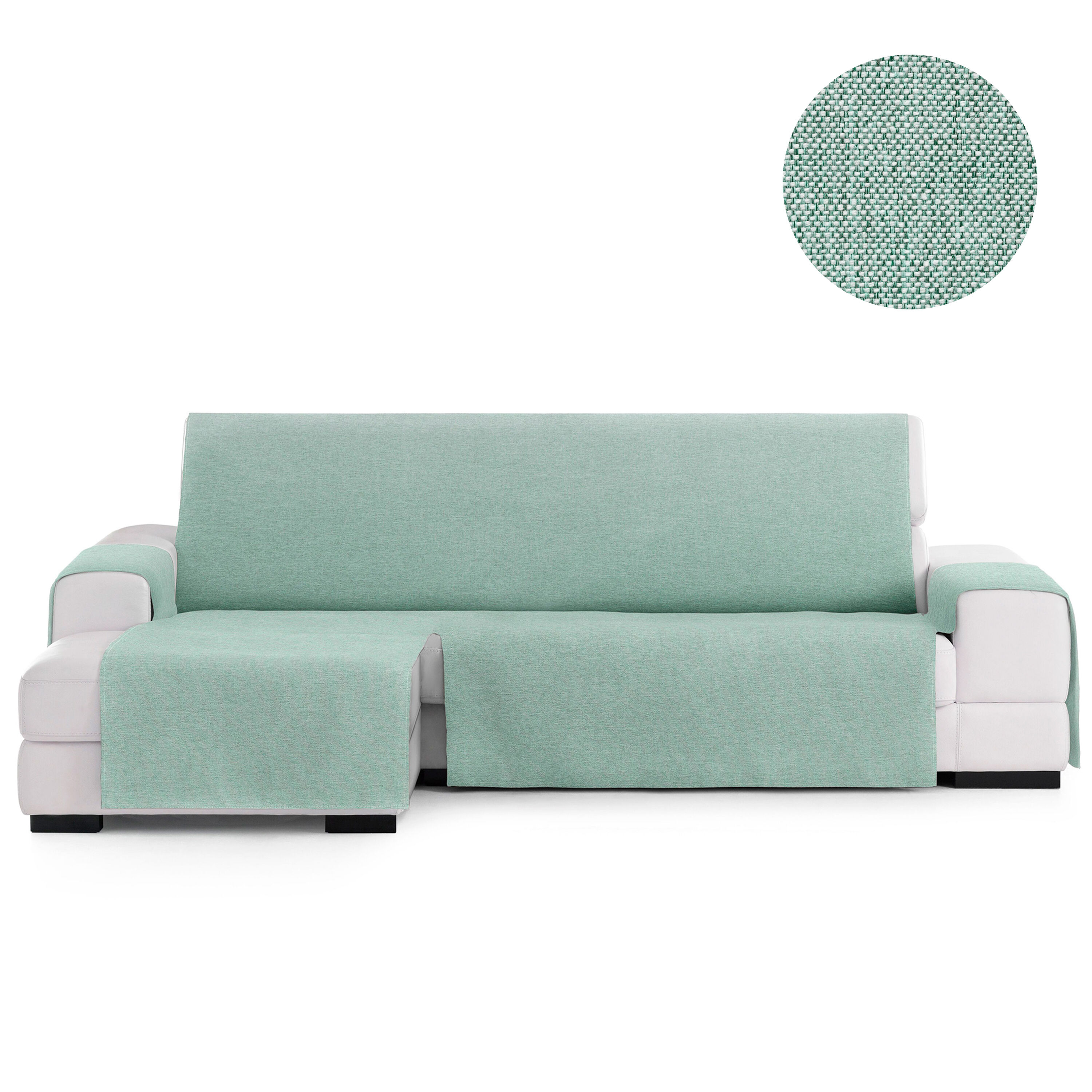 Vipalia Protector Cubre Sof&aacute; Chaise Izquierdo 240 Color Verde Modelo Brisa, , large Imagen numero 2