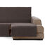 Vipalia Protector Funda Chaise Longue Lisa. Cubresofa Chenilla. Dise&ntilde;o Elite. Color Marron. Chaise Largo Derecha, , large indicador imagen numero 1