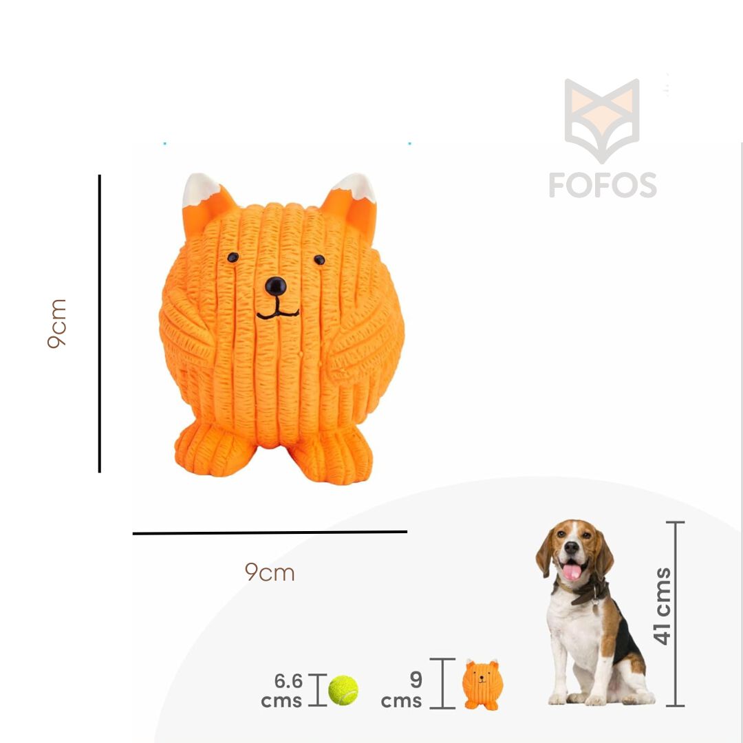 FOFOS | Zorro Pelota de L&aacute;tex  - Para Perro, , large Imagen numero 2