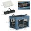 PawHut Transportín Mochila para Perros y Gatos Bolsa Portátil y Plegable para Mascotas Transportador para Perros con 3 Puertas y Cojín Suave 60x42x42 cm Azul, , large indicador imagen numero 8