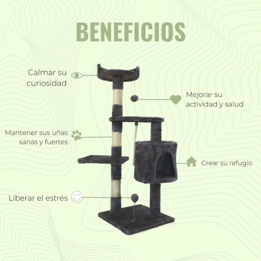 &Aacute;rbol rascador para gatos 3 alturas, , large Imagen numero 3